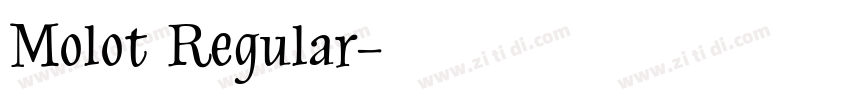 Molot Regular字体转换